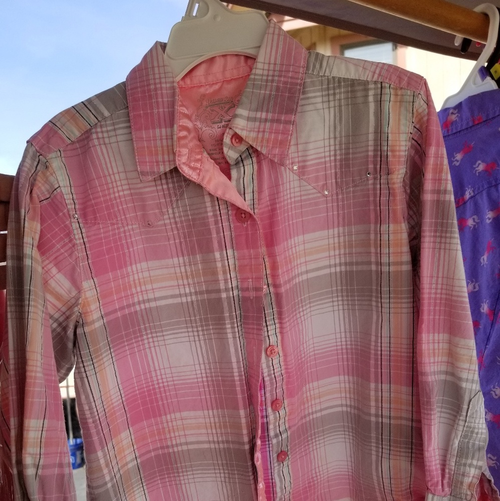 Girls Western Show Shirt